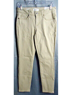 Sonoma Supersoft Stretch Skinny Midrise Jeans Khaki Size 6 New